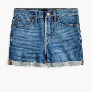 J.CREW | High Rise Denim Short in Faded Indigo 27